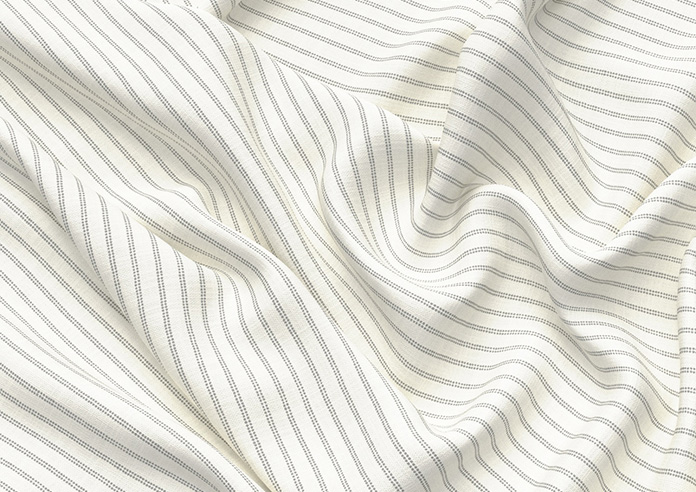 Laura Ashley Candy Stripe, Steel - Twist&Fit Roman Blind - Image 4